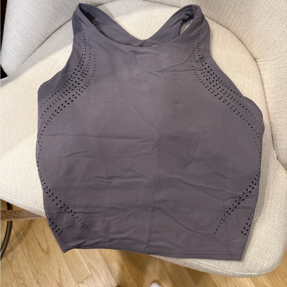 Athletic high neck workout top